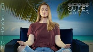 THIS WILL HELP YOU SLEEP | ANXIETY RELIEF ASMR | VISUALIZATION BODYSCAN GUIDED MEDITATION | BEACH